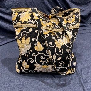 Vera Bradley Yellow Bird Pattern Tote